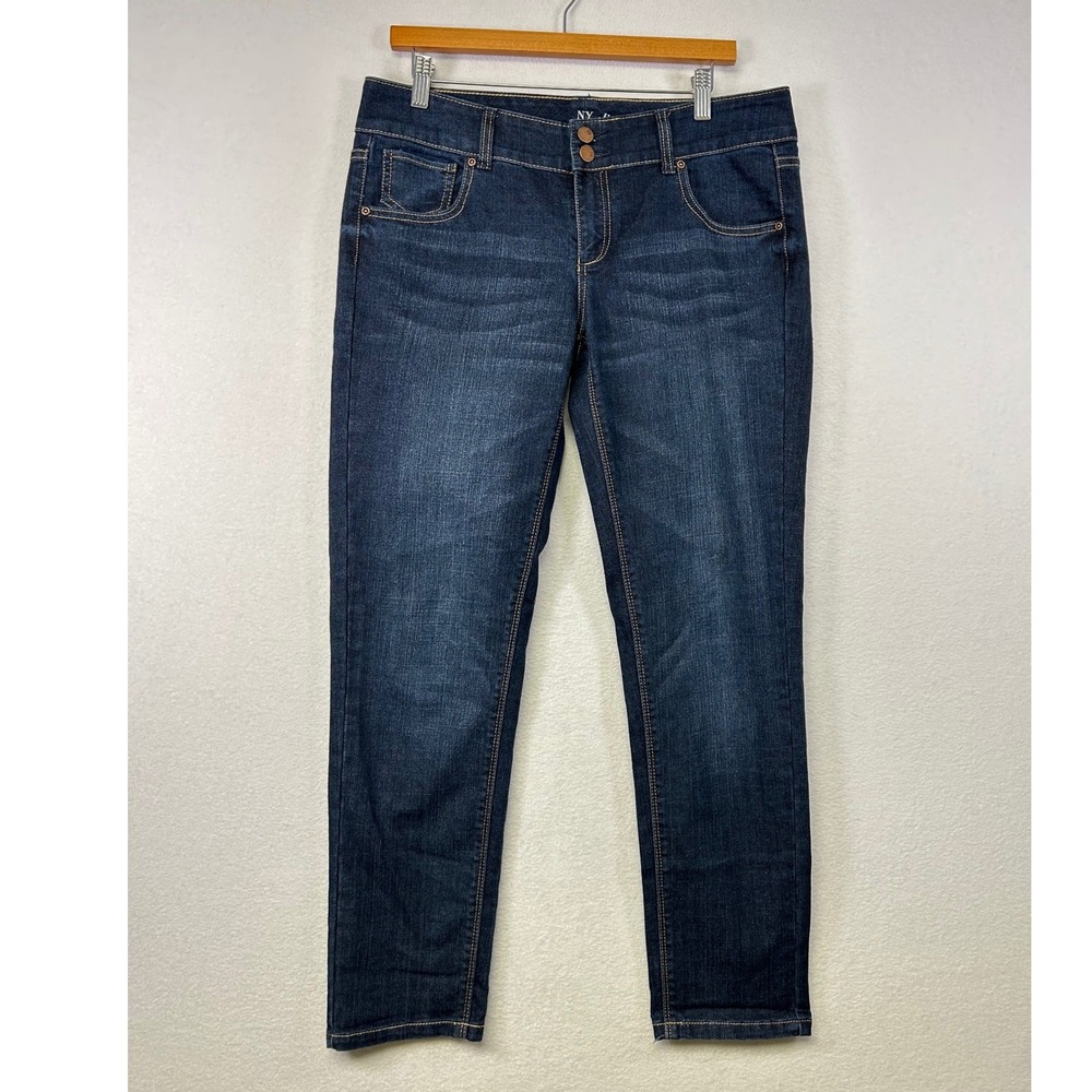NY&C Slim Slouch Dark Wash Jeans Women's Size‎ 8